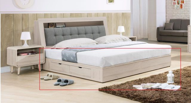 珊蒂 5尺四抽收納床底